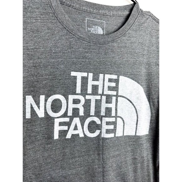 The North Face Mens Logo Heather Gray T Shirt Small - Picture 2 of 6